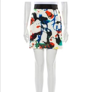 Milly Printed Mini Skirt